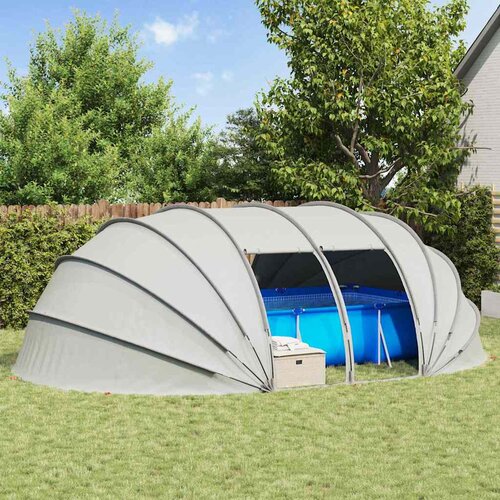 Šator za bazen Siva 538 x 440 x 204 cm Cijene