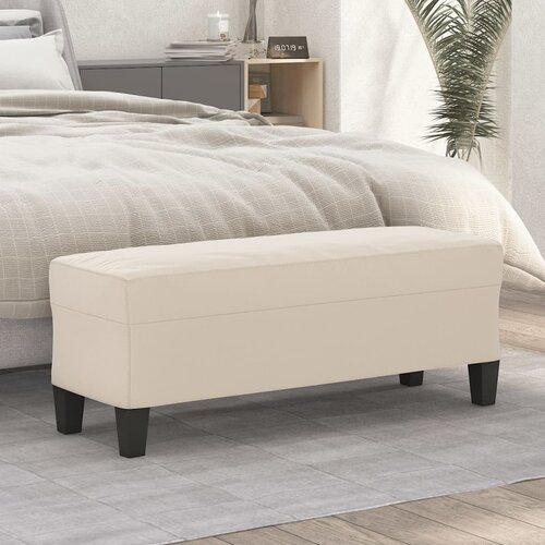  Klupa krem 100x35x41 cm od mikrovlakana Cijene