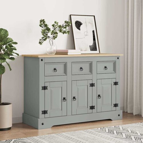  Komoda Corona siva 112x43x78 cm masivna borovina meksički stil Cijene
