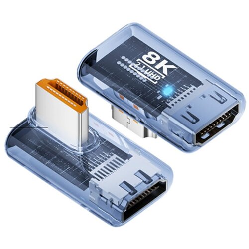 INF UHD Female to Male Right-Angle HDMI 2.1 Adapter Pack of 3 &ndash; 8K@60Hz Blue, (5000327372) Cene