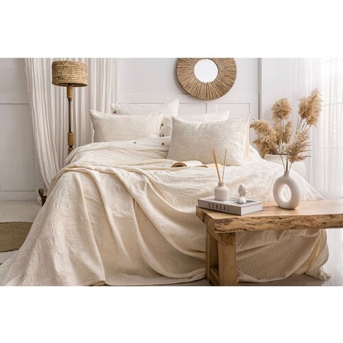  italo - cream cream double bedspread set Cene