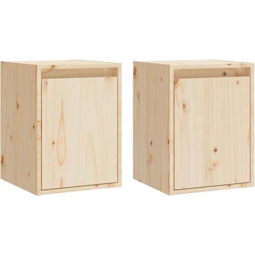 Maison Chic Stenska omarica - Zidna omarica 2 kosa 30x30x40 cm trdna borovina iu21, (22062368) Cene