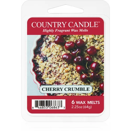 Country Candle Cherry Crumble vosek za aroma lučko 64 g