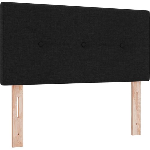 VidaXL Naslon za glavu s dugmadi Crna 80 cm Tkanina Slike