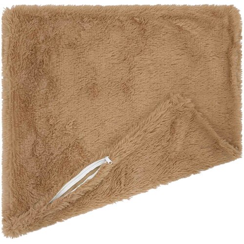  Presvlaka za jastuk 2 pcs HEERLEN Sivosmeđa 60 x 60 cm PV flis Slike