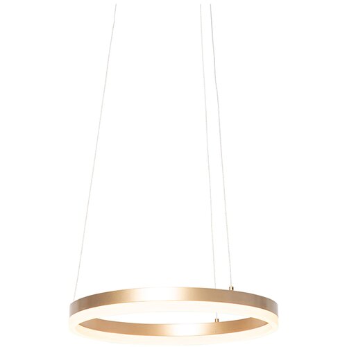 QAZQA Design viseča svetilka zlata 40 cm z LED 3 stopenjskimi zatemnitvijo - Anello Cene