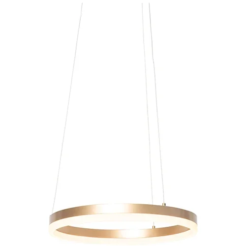 QAZQA Design viseča svetilka zlata 40 cm z LED 3 stopenjskimi zatemnitvijo - Anello