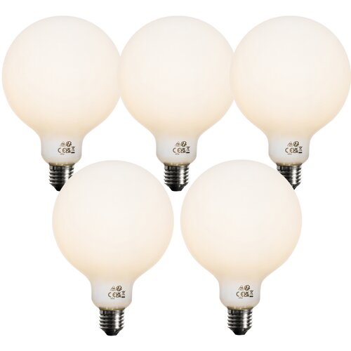 LUEDD Komplet 5 E27 3-stopenjska zatemljiva LED žarnica Opal G125 4W 450lm 3000K Cene