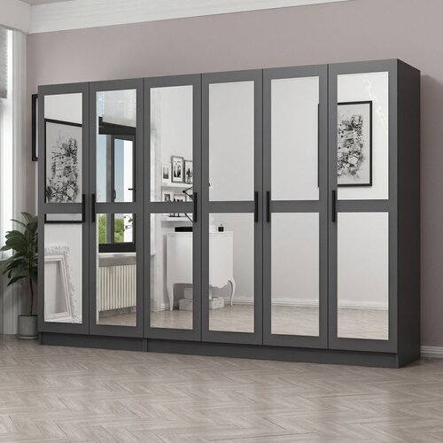Hanah home kale - 5093 anthracite wardrobe Cene