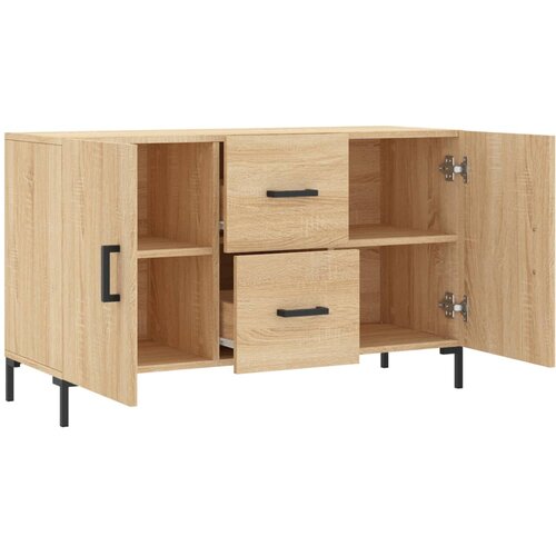  Komoda boja hrasta sonome 100x36x60 cm od konstruiranog drva Slike