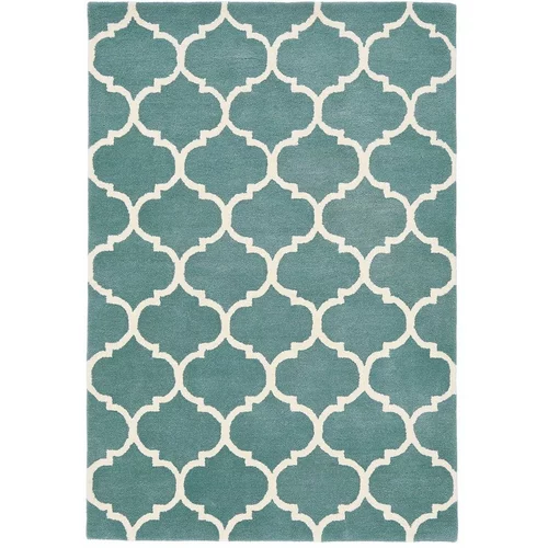 Asiatic Carpets Modra ročno tkana volnena preproga 200x290 cm Albany –