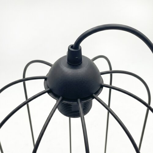  Luster na sajli DESTELLO 1xE27/15W/230V, prečnik 21 cm, crna Slike
