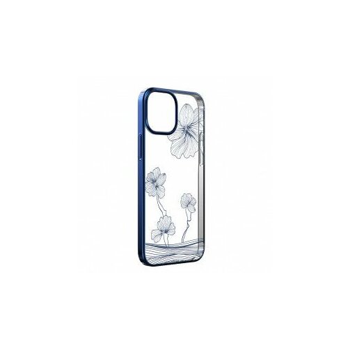 DEVIA futrola hard case crystal flora za iphone 13 pro plava Slike