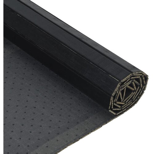  Tepih pravokutni crni 100 x 300 cm od bambusa Slike