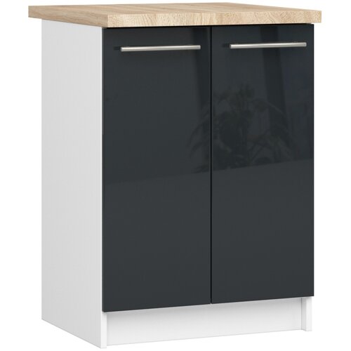 AKORD OLIWIA S60 2D Kabinet + BELA / GRAFITNI SJAJ Vrh, (21713571) Cene