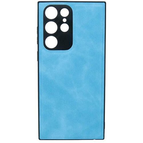  Maska za telefon LEATHER CASE za Samsung S22 Ultra, Svetloplava Cene