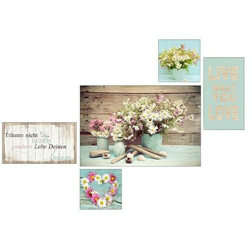 ProArt Young Living Slika na platnu 5-Teiler (Š x V: 140 x 100 cm, 5 -dij.) Cijene