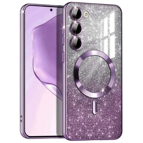 Magsafe glitter maskica Samsung S25+ Purple Slike