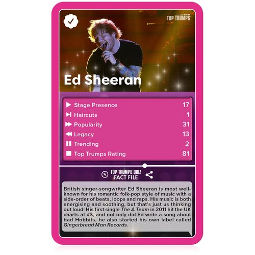 Winning Moves POP STARS TOP TRUMPS namizna igra Slike