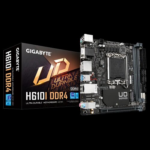 Gigabyte MB H610I DDR4LGA 1700 PCIe 4.0 Intel H6104xDDR4,VGA,HDMI,2xDP, mini ITX Slike