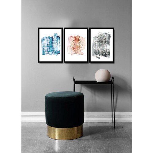 Wallity 3Psctcız-004 multicolor decorative framed mdf painting (3 pieces) Cene