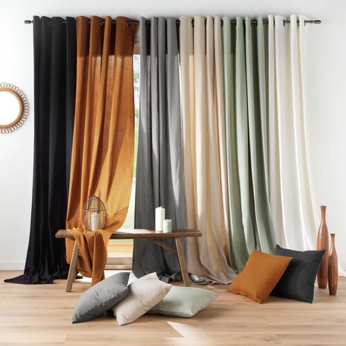 Douceur d int&amp;eacute;rieur Rjava zavesa 135x260 cm Twily &amp;ndash; Slike