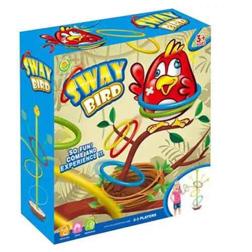 Magic Toys uzbudljiva i pokretna ptica društvena igra sa bacanjem obruča Cene