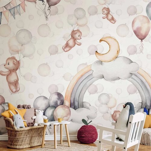  Foto tapeta - Bears in the Sky 100x70 Vodootporna Cene