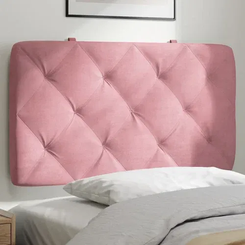 Jastuk za uzglavlje ružičasti 80 cm baršunasti