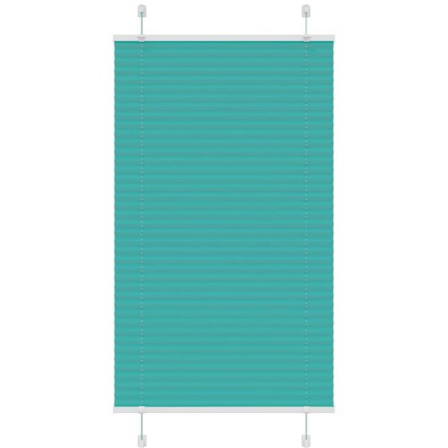 vidaXL Plisirana žaluzija petrolejno zelena 70x100 cm &scaron;irina blaga 69,4 cm poliester, (5000297521) Cene