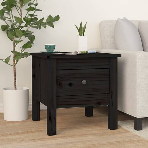 vidaXL Bočni stolić crni 40 x 40 x 39 cm od masivne borovine Cijene