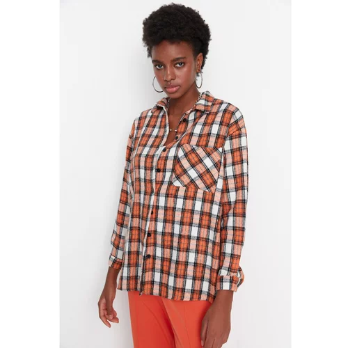 Trendyol Orange Oversize Shirt
