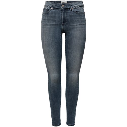 Only Jeans skinny ONLWAUW MID SK DNM BJ777 NOOS 15233288 Modra Slike