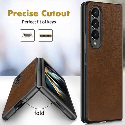  Maska za Samsung Galaxy Z Fold 5 5G/ F946B braon Leather Cene