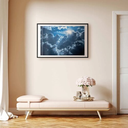  Plakat Lively Scene: The Sun Battling the Clouds 90x60 Cene