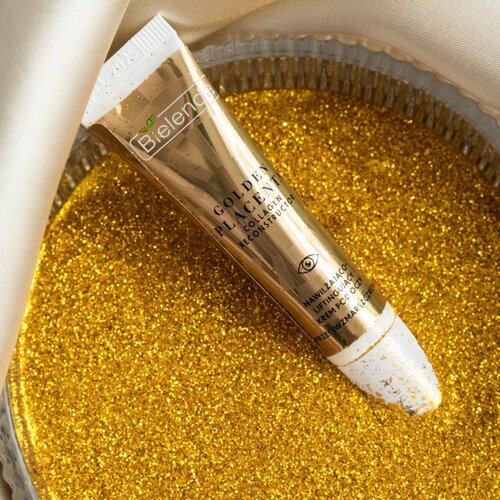 Bielenda Golden Placenta Collagen Reconstructor lifting krema za oči 15 ml Slike