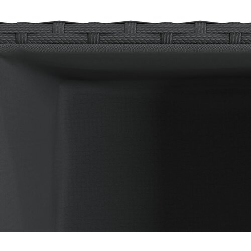  Vrtna sadilica crna 40 x 40 x 80 cm od poliratana Slike