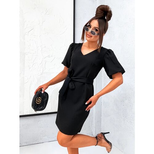 Resti Women&amp;#039;s mini dress with puff sleeves and V-neck Slike