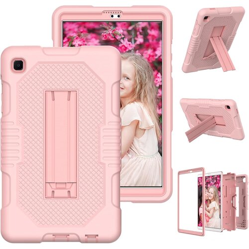 NIKCORP Ovitek za Samsung Galaxy Tab A 8.0 Robusten tridelni etui s stojalom za popolno za&amp;scaron;čito pred udarci in padci, roza barve, (5000139208) Slike