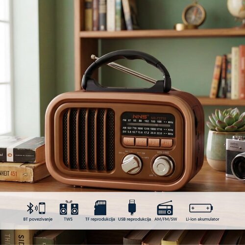 Prenosni retro Bluetooth radio 7771BT/B Slike