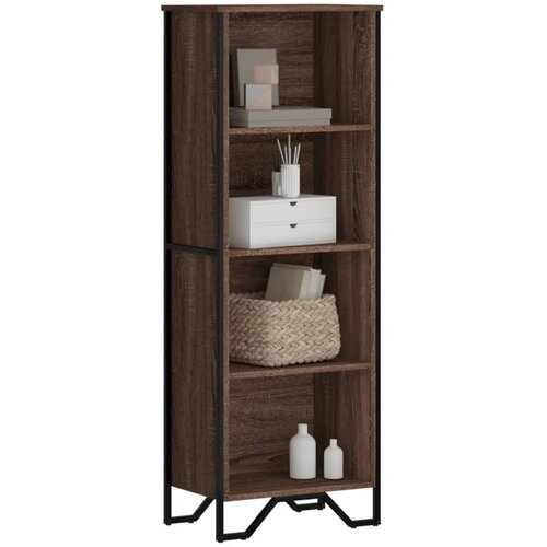 VidaXL Regal za knjige boja hrasta 50x31x137,5 cm konstruirano drvo Slike