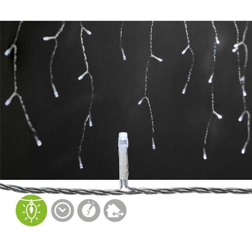 Nedis CLLC360C - led zavesa 360xLED/7 funkcija 14m IP44 hladno bela Slike