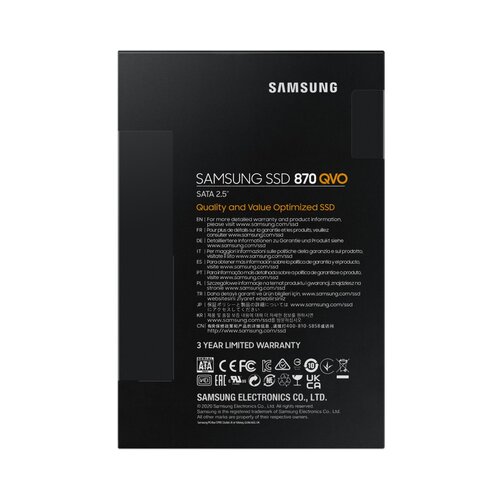 Samsung 870 QVO 4TB SSD, 2.5&amp;rdquo; 7mm, SATA 6Gb/s, Read/Write: 560 / 530 MB/s, Random Read/Write IOPS 98K/88K Slike