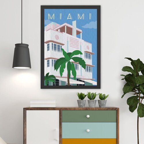 Wallity Uokvirena slika Miami, 35x45 cm Cijene