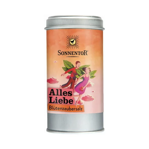 Sonnentor Čarobna sol s cvetovi Alles Liebe - Razpršilna posoda, 90g