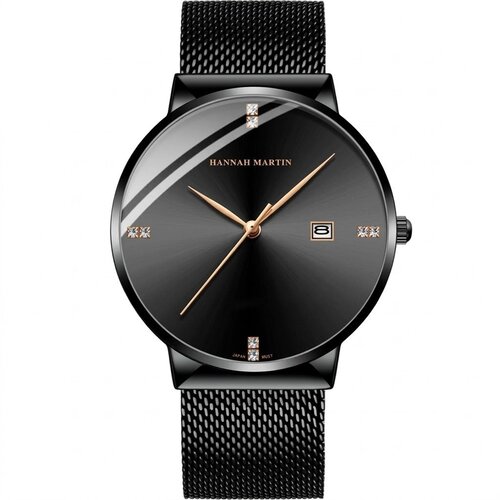  Mo&scaron;ka ura HANNAH MARTIN HM - 41354 - Črna / Zlato-roza KP41354 Cene