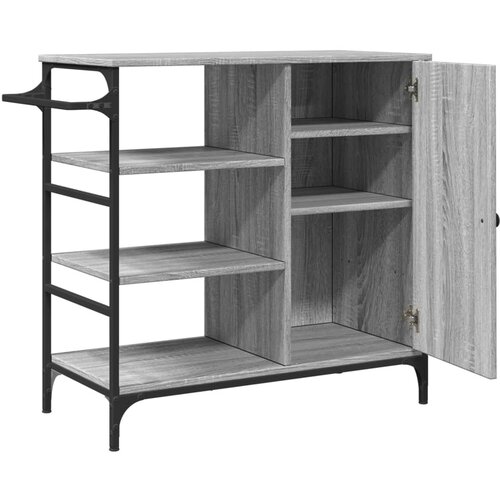  Kuhinjska kolica boja hrasta 87,5x38,5x84,5cm konstruirano drvo Slike