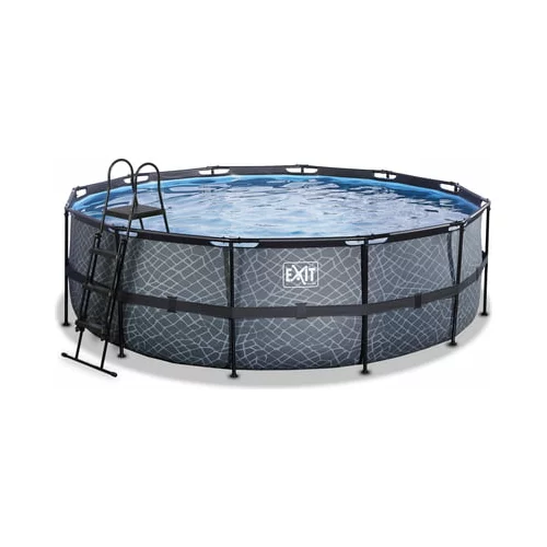 EXIT Toys bazen frame pool Ø 450 x 122 cm vklj. s peščenim filtrom - stone grey