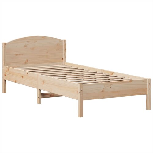  Krevet s regalom za knjige bez madraca 100x200 cm borovina Slike