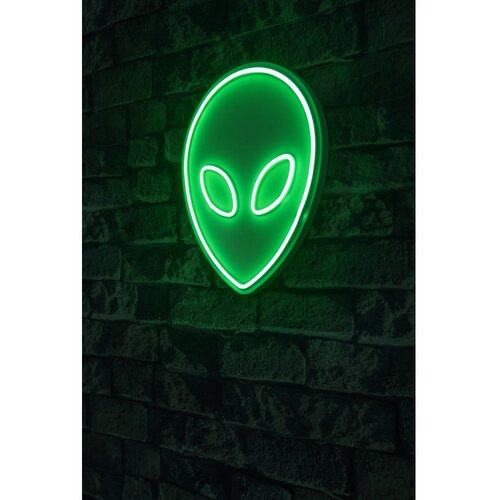 Wallity Dekorativna LED rasveta Alien, 25x30x3cm, Zelena Cene